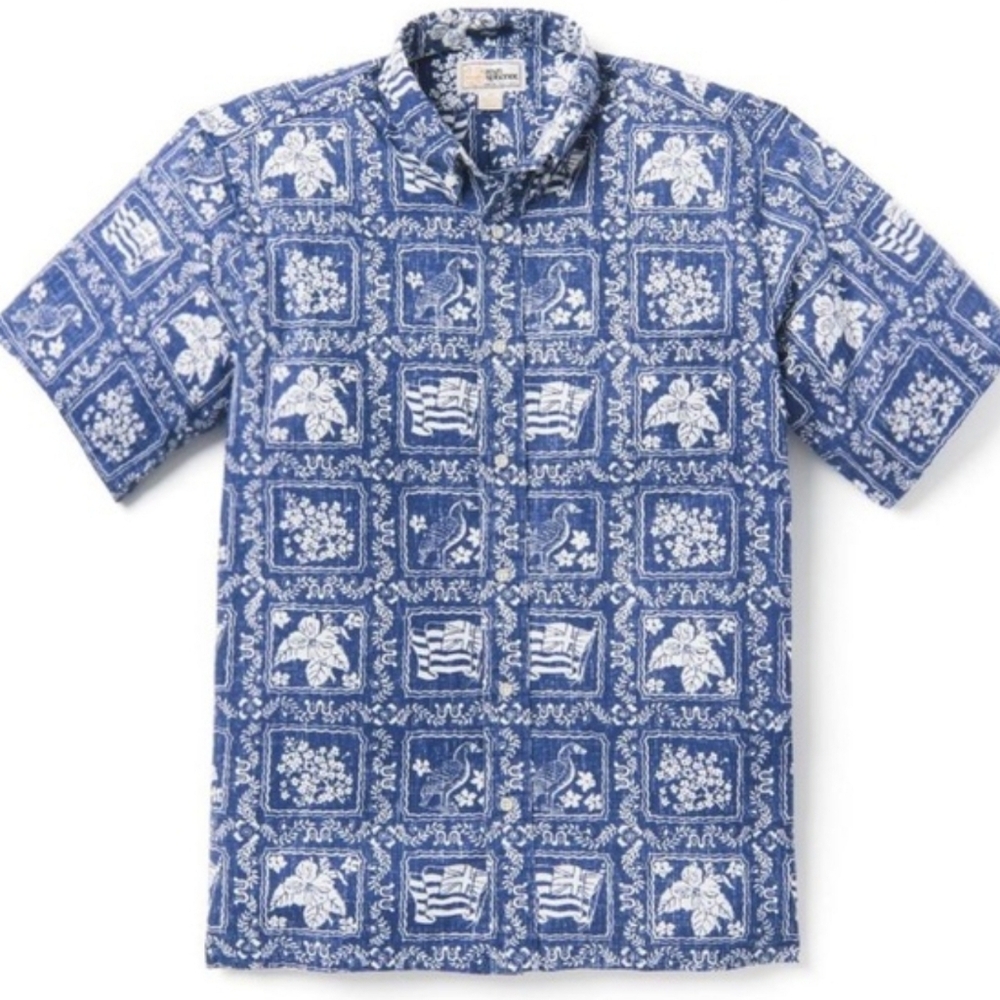 Reyn Spooner Lahaina Sailor Blue Sz 2XL / XXL